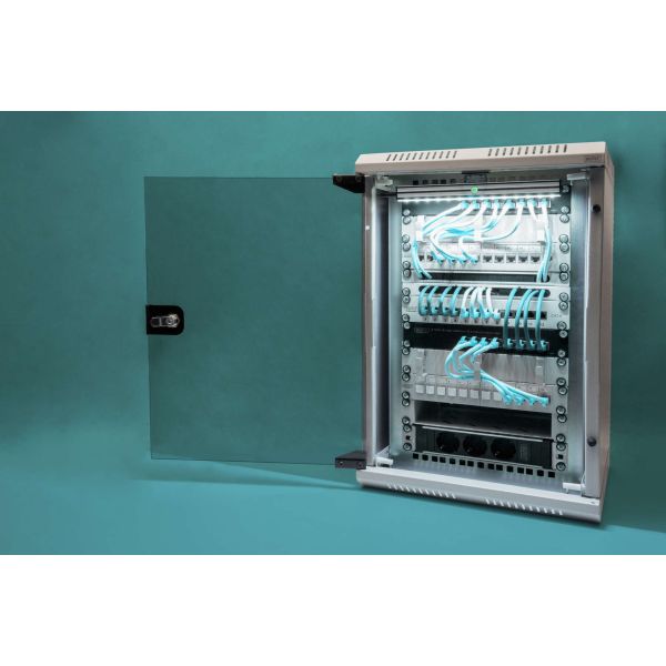 Digitus DN-1019 rack 10U Wandrek Grijs (DN-1019)
