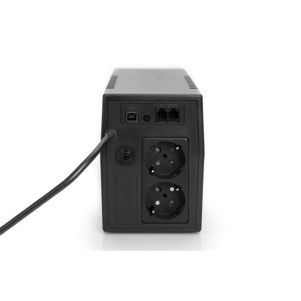 Digitus DN-170063 UPS Line-interactive 0,6 kVA 360 W 2 AC-uitgang(en) (DN-170063)