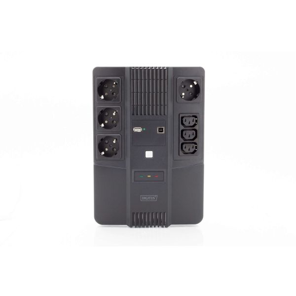 Digitus DN-170111 UPS Line-interactive 0,6 kVA 480 W 7 AC-uitgang(en) (DN-170111)