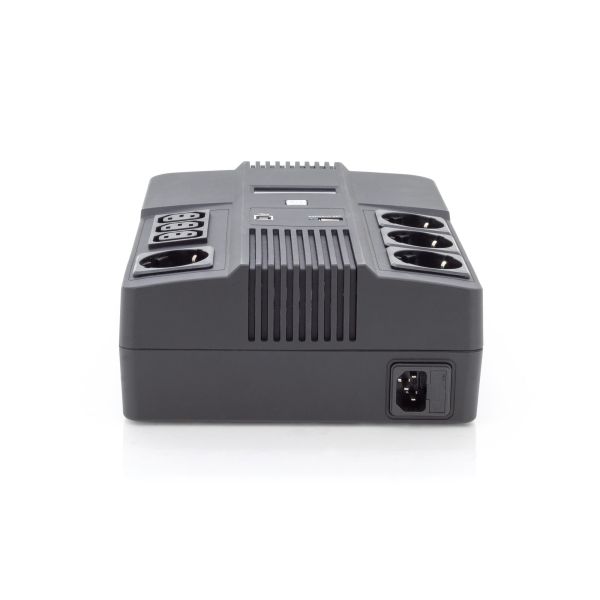 Digitus DN-170111 UPS Line-interactive 0,6 kVA 480 W 7 AC-uitgang(en) (DN-170111)