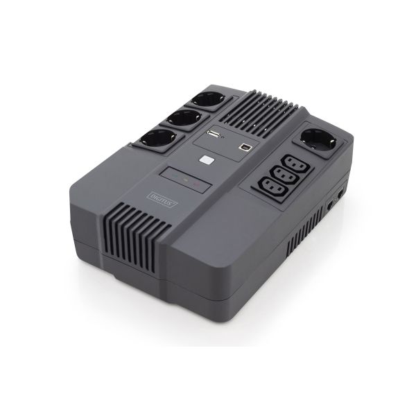 Digitus DN-170111 UPS Line-interactive 0,6 kVA 480 W 7 AC-uitgang(en) (DN-170111)