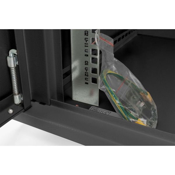 Digitus DN-19 07-U-EC-SW rack 7U Wandrek Zwart (DN-19 07-U-EC-SW)