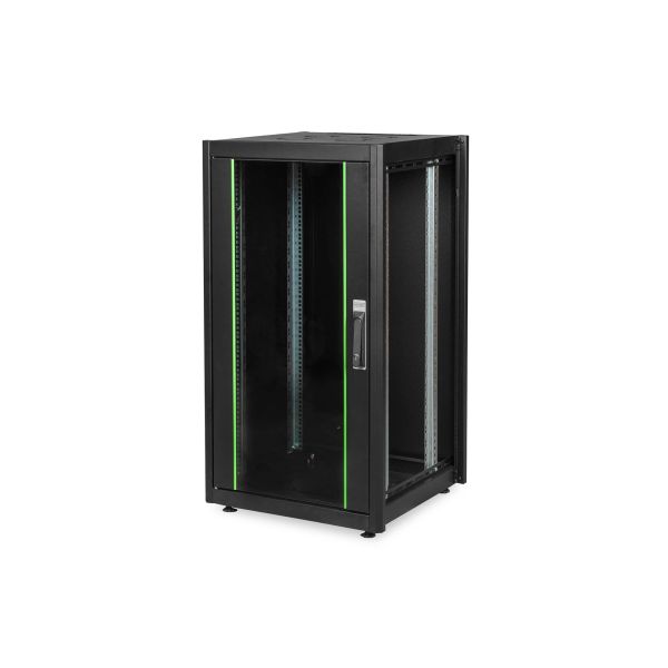 Digitus DN-19 22U-6/6-DB rack Vrijstaande rek Zwart (DN-19 22U-6/6-DB)