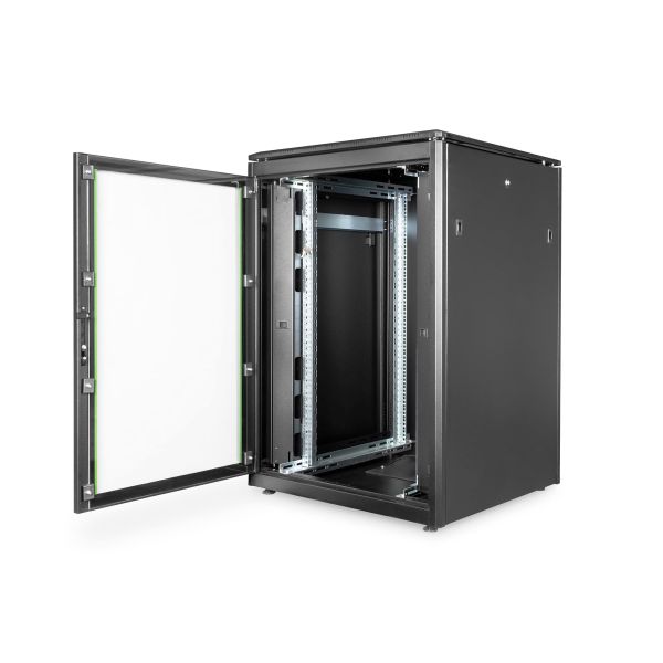 Digitus DN-19 22U-8/8-B-1 rack Vrijstaande rek Zwart (DN-19 22U-8/8-B-1)