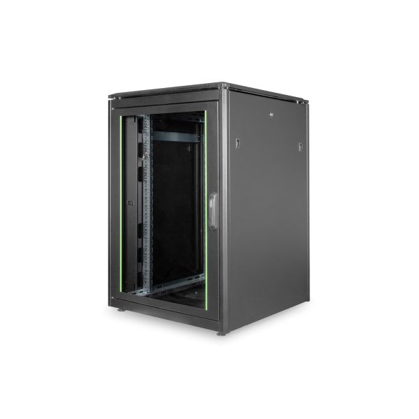 Digitus DN-19 22U-8/8-B-1 rack Vrijstaande rek Zwart (DN-19 22U-8/8-B-1)