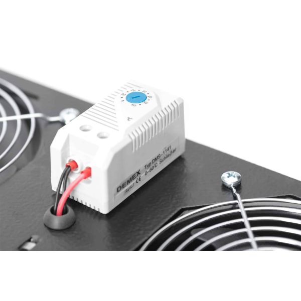 Digitus DN-19 FAN-2-WM-T-SW rack-toebehoren Dakventilator (DN-19 FAN-2-WM-T-SW)