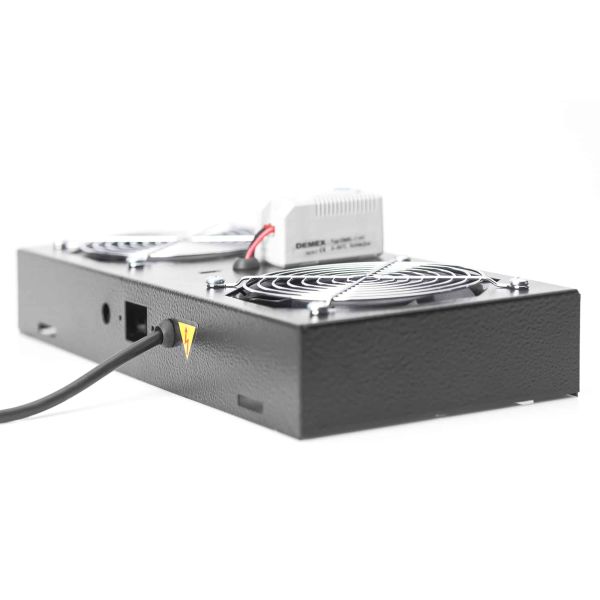 Digitus DN-19 FAN-2-WM-T-SW rack-toebehoren Dakventilator (DN-19 FAN-2-WM-T-SW)