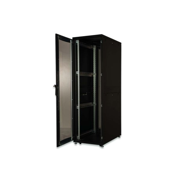 Digitus DN-19 SRV-42U-B-GD-1 rack Vrijstaande rek Zwart (DN-19 SRV-42U-B-GD-1)