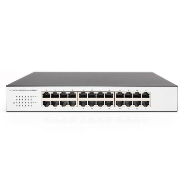 Digitus DN-60021-2 netwerk-switch Unmanaged Fast Ethernet (10/100) Grijs (DN-60021-2)