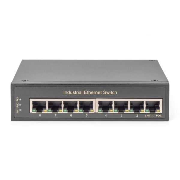 Digitus DN-651108 netwerk-switch Unmanaged Gigabit Ethernet (10/100/1000) Zwart (DN-651108)