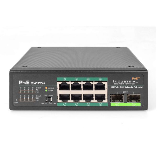Digitus DN-651110 netwerk-switch Unmanaged Gigabit Ethernet (10/100/1000) Power over Ethernet (PoE) Zwart (DN-651110)