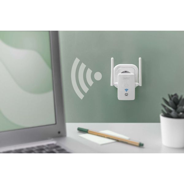 Digitus DN-7072 bridge & repeater Netwerkrepeater 300 Mbit/s Wit (DN-7072)