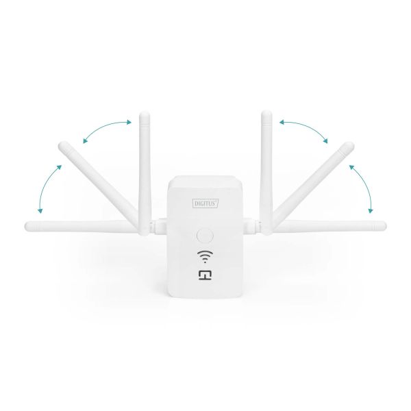 Digitus DN-7072 bridge & repeater Netwerkrepeater 300 Mbit/s Wit (DN-7072)