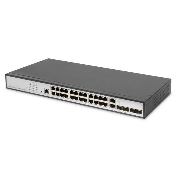 Digitus DN-80221-3 netwerk-switch Managed L2 Gigabit Ethernet (10/100/1000) Zwart, Grijs (DN-80221-3)