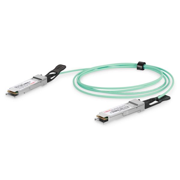Digitus DN-81626 Glasvezel kabel 10 m QSFP28 AOC OM3/OM4 Aqua-kleur (DN-81626)