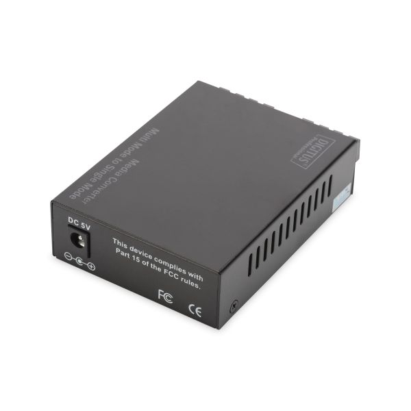 Digitus DN-82024 netwerk media converter 100 Mbit/s 1310 nm Multimode, Single-mode Zwart (DN-82024)