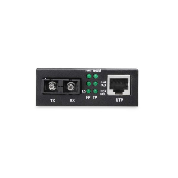 Digitus DN-82121-1 netwerk media converter 1000 Mbit/s 1310 nm Single-mode Zwart (DN-82121-1)