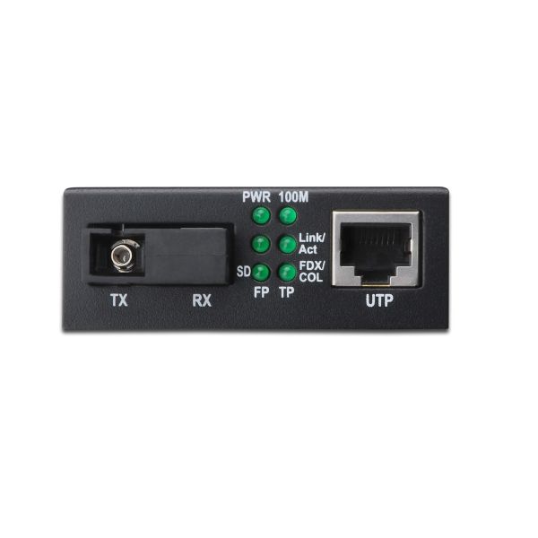 Digitus DN-82122 netwerk media converter 1000 Mbit/s 1310 nm Single-mode Zwart (DN-82122)