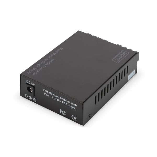 Digitus DN-82124 netwerk media converter 1000 Mbit/s 1310 nm Single-mode, Multimode Zwart (DN-82124)