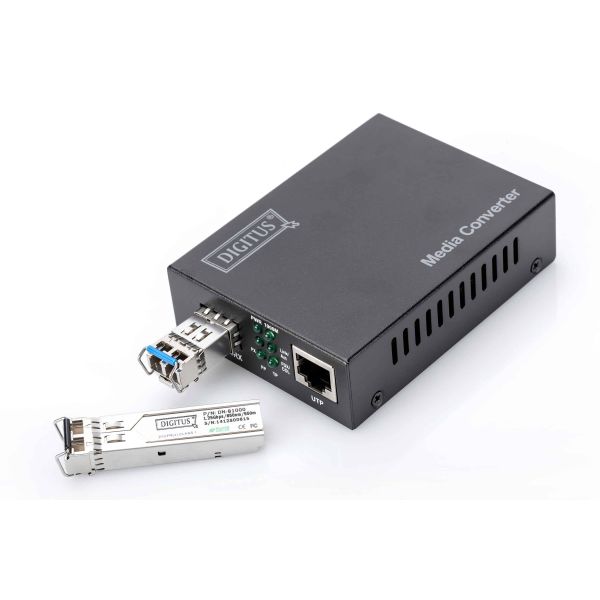 Digitus DN-82130 netwerk media converter 1000 Mbit/s Zwart (DN-82130)