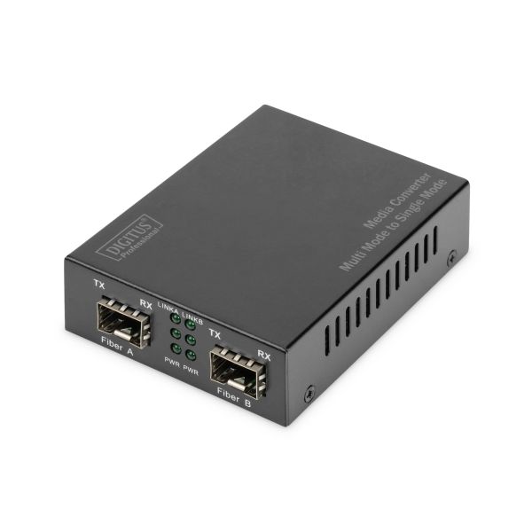 Digitus DN-82133 netwerk media converter 1000 Mbit/s 1550 nm Multimode, Single-mode Zwart (DN-82133)