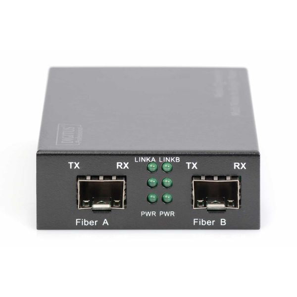 Digitus DN-82133 netwerk media converter 1000 Mbit/s 1550 nm Multimode, Single-mode Zwart (DN-82133)
