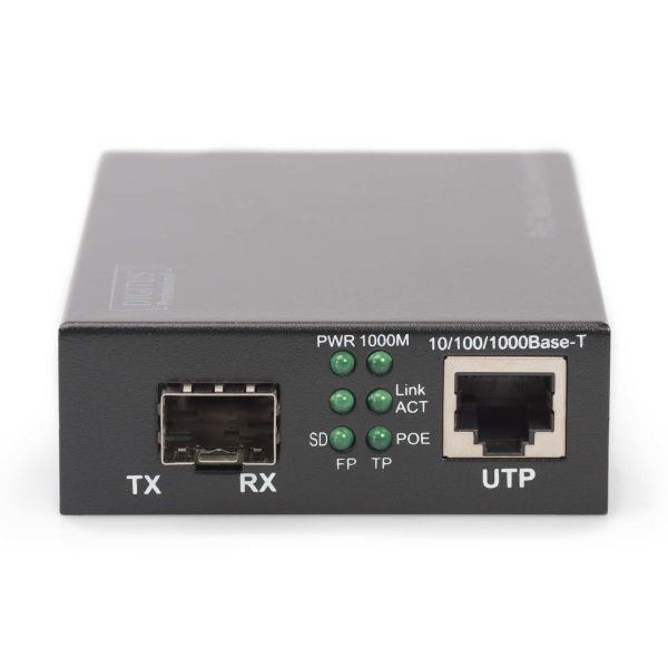 Digitus DN-82140 netwerk media converter 1000 Mbit/s Zwart (DN-82140)