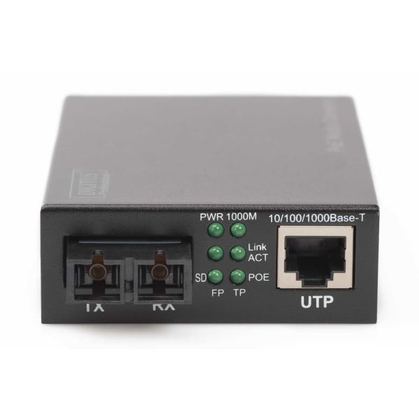 Digitus DN-82150 netwerk media converter 1000 Mbit/s 850 nm Multimode Zwart (DN-82150)