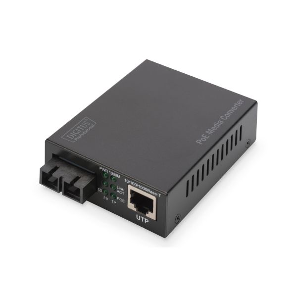Digitus DN-82150 netwerk media converter 1000 Mbit/s 850 nm Multimode Zwart (DN-82150)