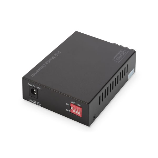 Digitus DN-82160 netwerk media converter 1000 Mbit/s 1310 nm Single-mode Zwart (DN-82160)