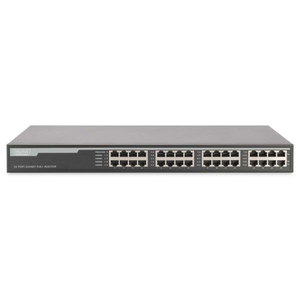 Digitus DN-95116 netwerk-switch Gigabit Ethernet (10/100/1000) Power over Ethernet (PoE) 1U Grijs (DN-95116)