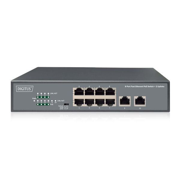 Digitus DN-95323-1 netwerk-switch Unmanaged Fast Ethernet (10/100) Power over Ethernet (PoE) Grijs (DN-95323-1)