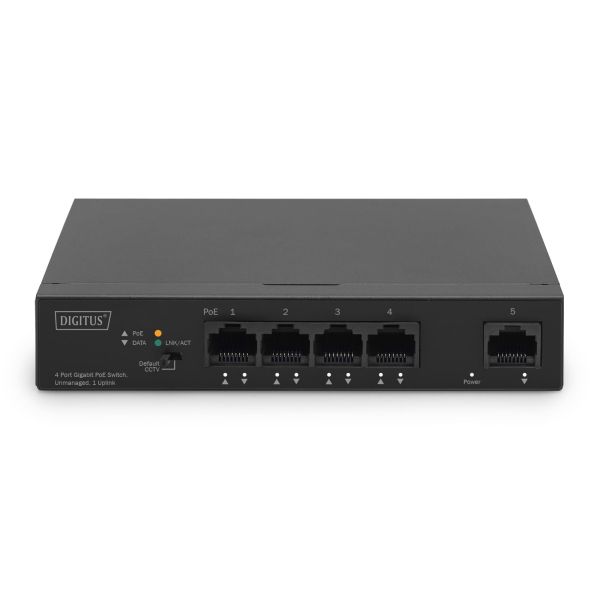 Digitus DN-95330-1 netwerk-switch Unmanaged Gigabit Ethernet (10/100/1000) Power over Ethernet (PoE) Zwart (DN-95330-1)