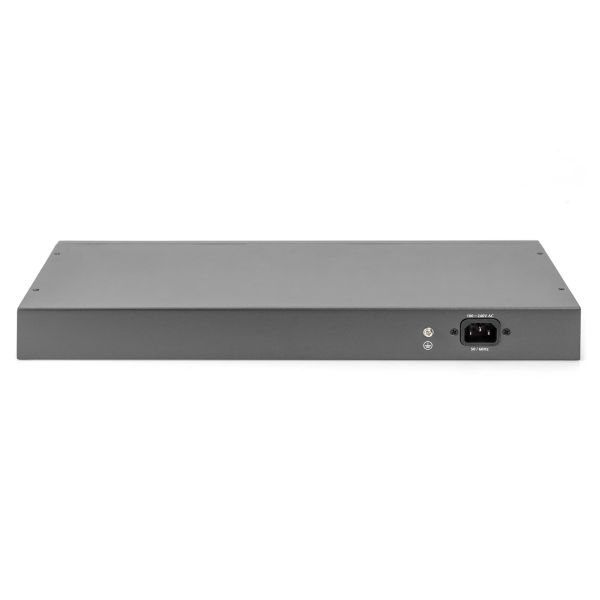 Digitus DN-95343 netwerk-switch Unmanaged Fast Ethernet (10/100) Power over Ethernet (PoE) 1U Zwart, Zilver (DN-95343)