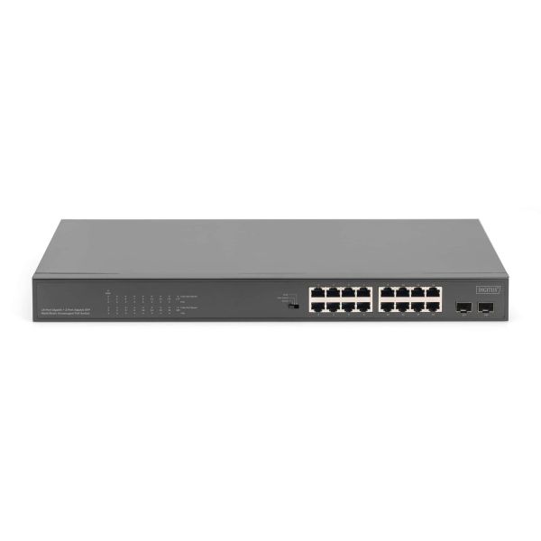 Digitus DN-95347-1 netwerk-switch Unmanaged Gigabit Ethernet (10/100/1000) 1U Grijs (DN-95347-1)