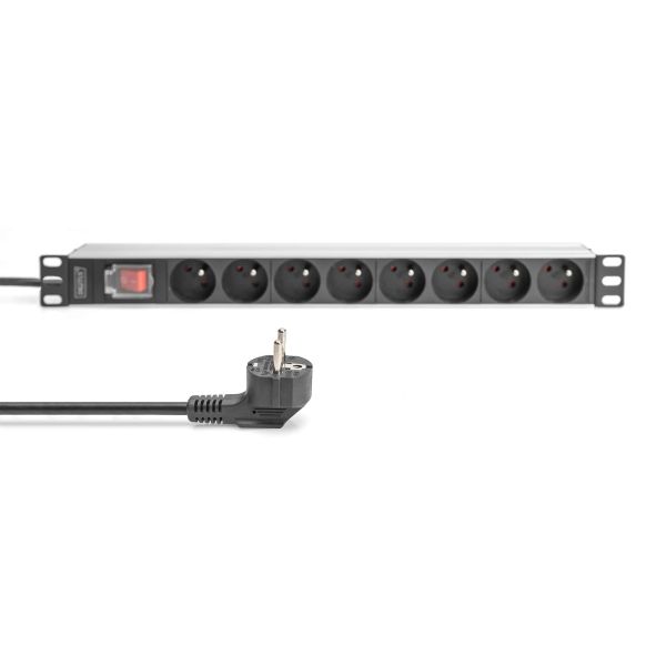 Digitus DN-95402-1-FR energiedistributie 8 AC-uitgang(en) 1U (DN-95402-1-FR)