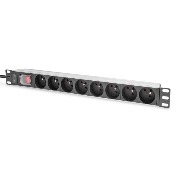 Digitus DN-95402-1-FR energiedistributie 8 AC-uitgang(en) 1U (DN-95402-1-FR)
