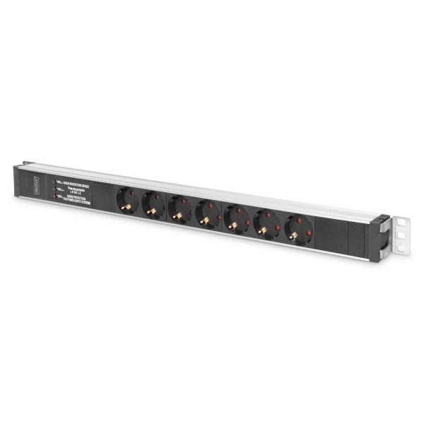 Digitus DN-95412 energiedistributie 7 AC-uitgang(en) 0U Zwart, Zilver (DN-95412)