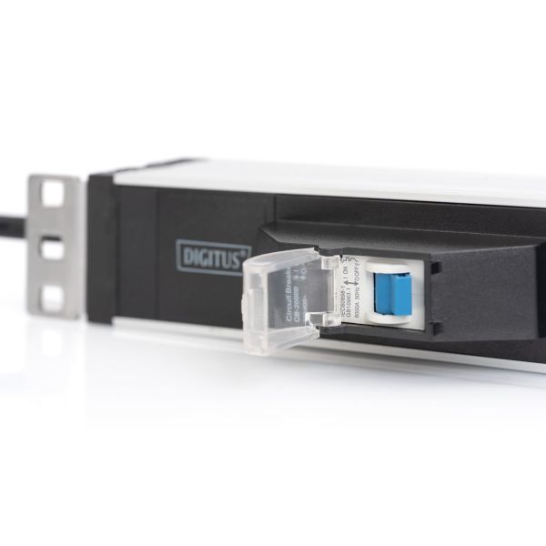 Digitus DN-95417 energiedistributie 6 AC-uitgang(en) 0U/1U Zwart, Zilver (DN-95417)