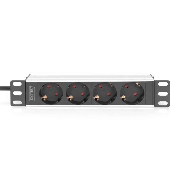 Digitus DN-95418 energiedistributie 4 AC-uitgang(en) 0U/1U Zwart (DN-95418)