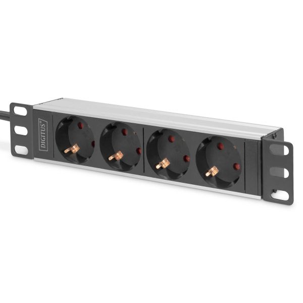 Digitus DN-95418 energiedistributie 4 AC-uitgang(en) 0U/1U Zwart (DN-95418)
