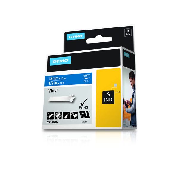 DYMO 1805243 labelprinter-tape Wit op blauw (1805243)
