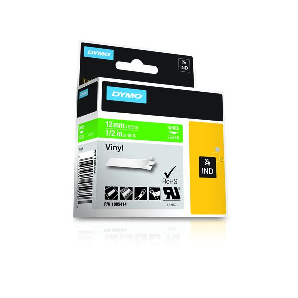 DYMO 1805414 labelprinter-tape Wit op groen (1805414)