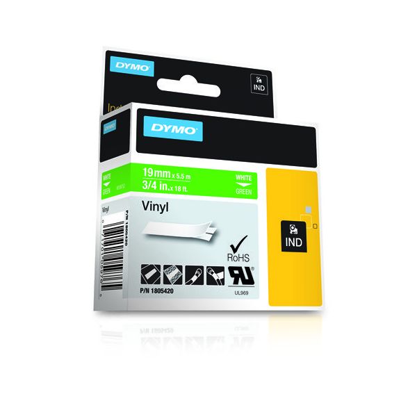 DYMO 1805420 labelprinter-tape Wit op groen (1805420)