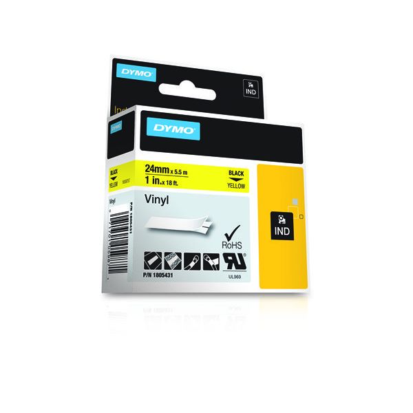 DYMO 1805431 labelprinter-tape Zwart op geel (1805431)