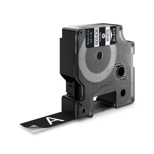 DYMO 1805436 labelprinter-tape Wit op zwart (1805436)