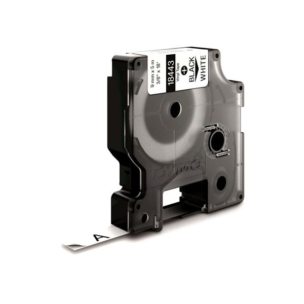 DYMO 18443 labelprinter-tape Zwart op wit (18443)