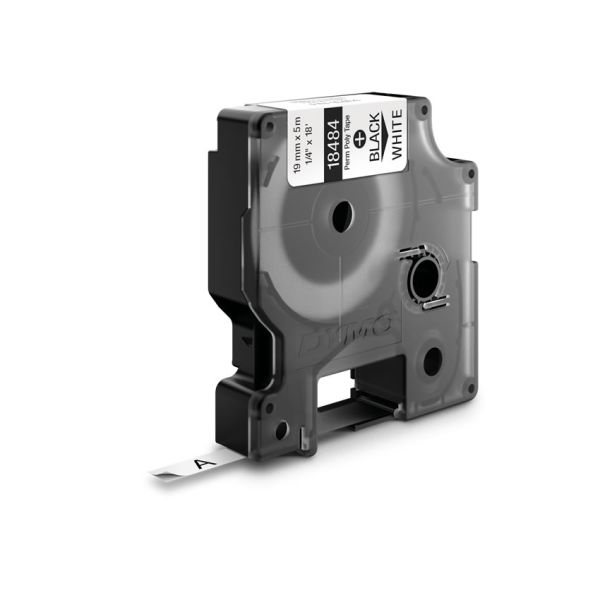 DYMO 18484 labelprinter-tape Zwart op wit (18484)