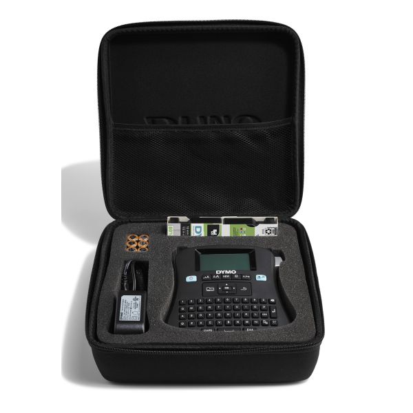 DYMO LabelManager Draagbare 210D+-labelmakerkit | QWERTY-toetsenbord | met zwart-witte D1-labels van 12 mm en een draagkoffer (2094492)