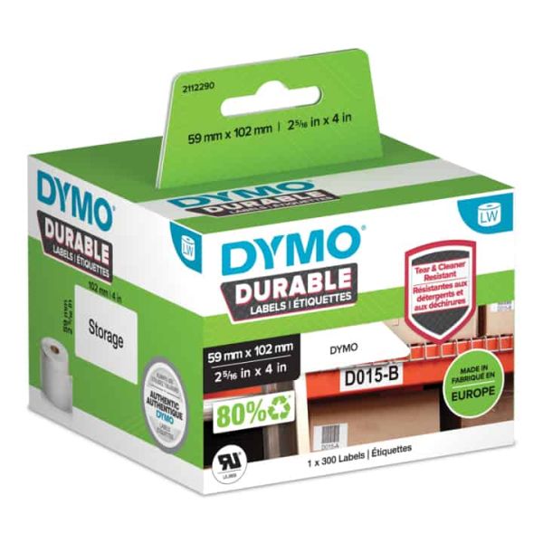 DYMO Durable Wit Zelfklevend printerlabel (2112290) DYMO Durable Wit Zelfklevend printerlabel (2112290)